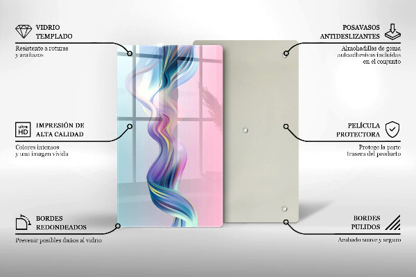 Worktop saver Pastel abstraction