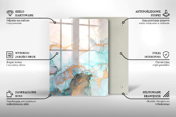 Worktop saver Pastel abstraction