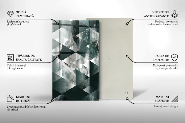 Cutting board Triangles and water