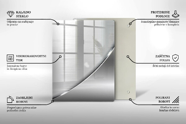 Cutting board Triangles and water