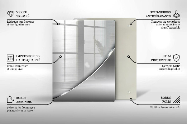 Cutting board Triangles and water