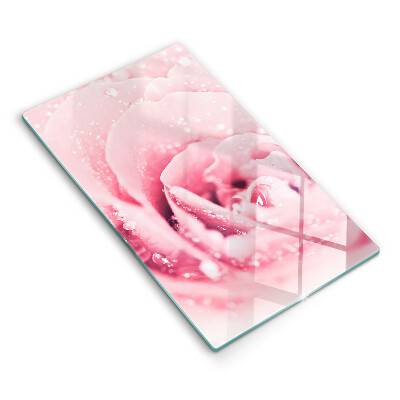 Cutting board Rosa drops and rose flower