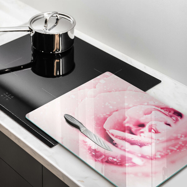 Cutting board Rosa drops and rose flower