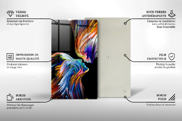 Cutting board Abstraction kiss