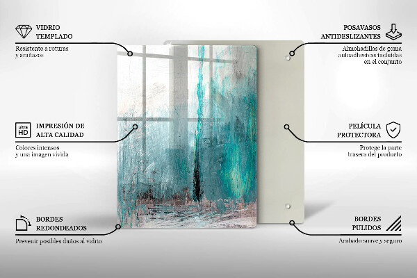 Cutting board Colorful parrots