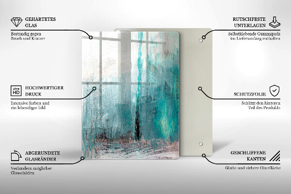 Cutting board Colorful parrots