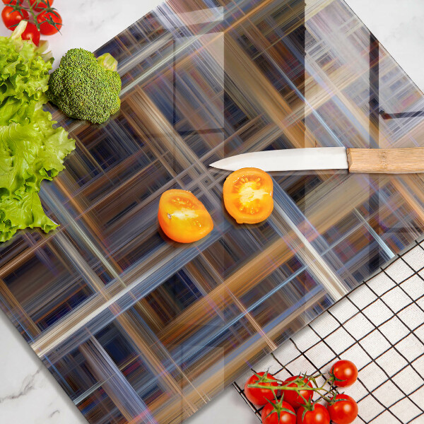 Cutting board Abstract paint lines