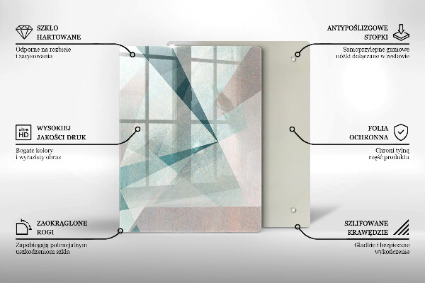 Cutting board Abstract paint lines