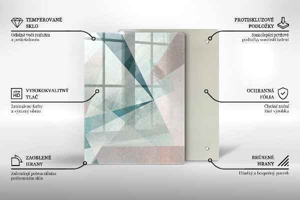 Cutting board Abstract paint lines