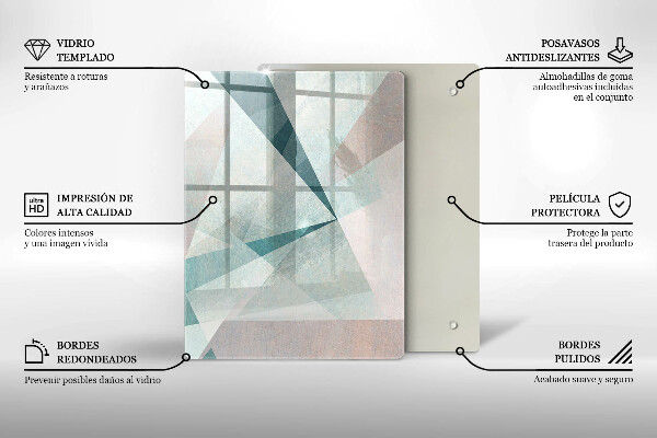 Cutting board Abstract paint lines