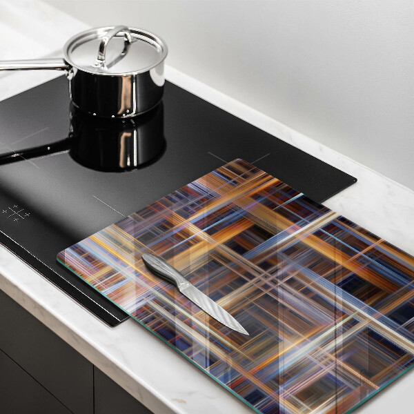 Cutting board Abstract paint lines