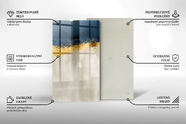 Cutting board Abstraction gold