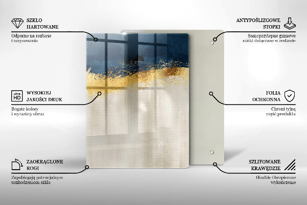 Cutting board Abstraction gold