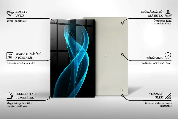 Worktop saver Blue abstraction