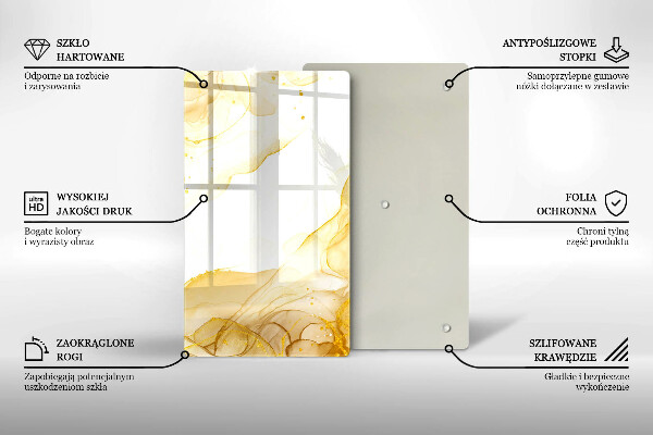 Cutting board Golden abstraction