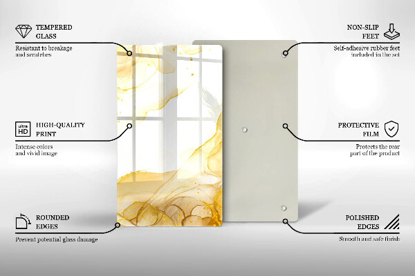 Cutting board Golden abstraction