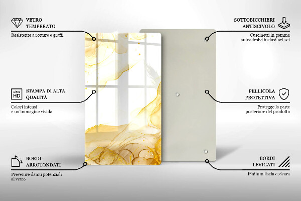 Cutting board Golden abstraction