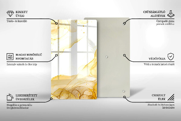 Cutting board Golden abstraction