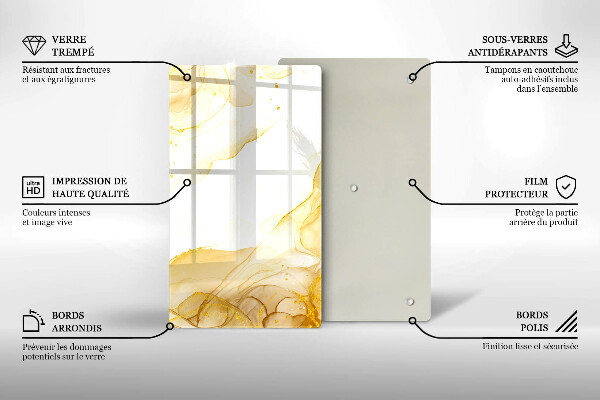 Cutting board Golden abstraction