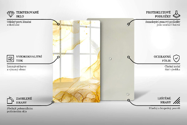 Cutting board Golden abstraction