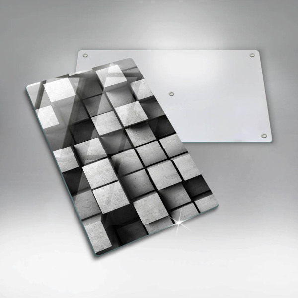 Cutting board 3D square abstraction