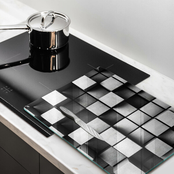 Cutting board 3D square abstraction