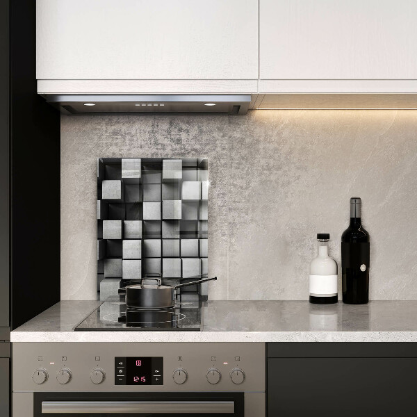 Cutting board 3D square abstraction