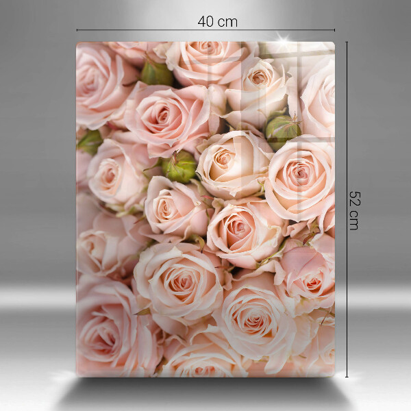 Cutting board A delicate bouquet of roses