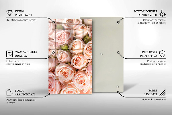Cutting board A delicate bouquet of roses