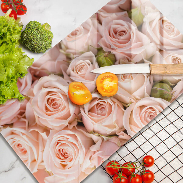 Cutting board A delicate bouquet of roses
