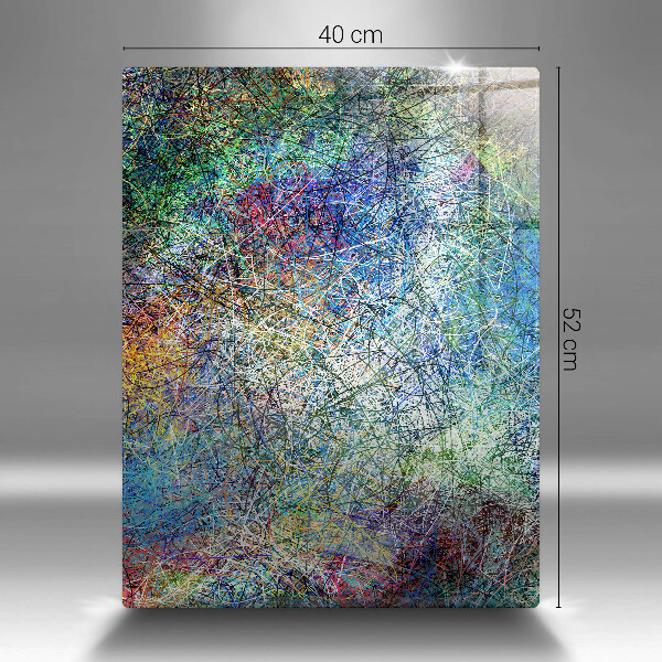 Cutting board Colorful abstraction of the line