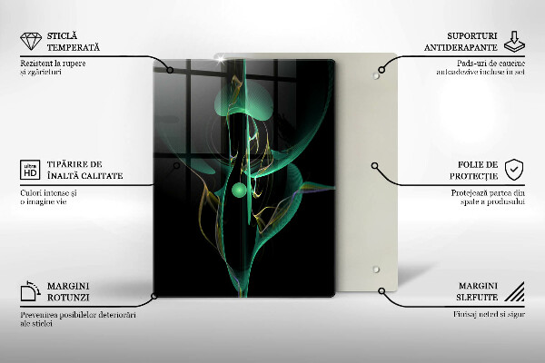 Cutting board Colorful abstraction of the line