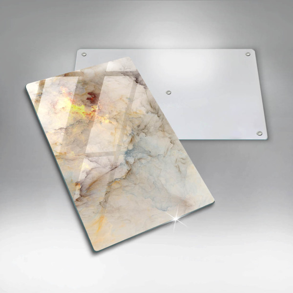 Worktop saver Marble texture with gold