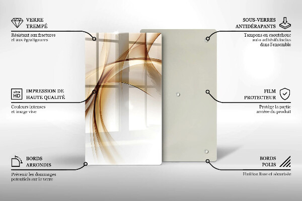 Cutting board Abstraction shapes