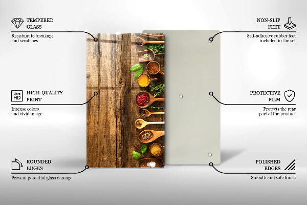 Cutting board Wooden spices