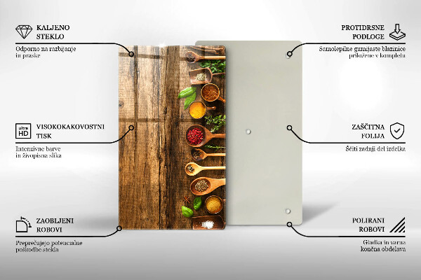 Cutting board Wooden spices