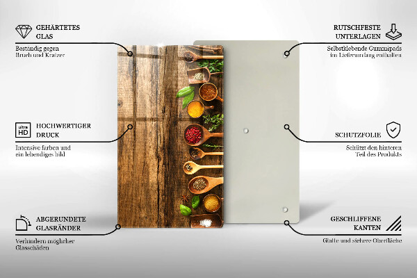 Cutting board Wooden spices