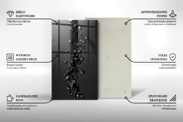 Cutting board 3D shapes abstraction