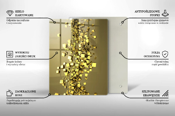 Cutting board 3D shapes abstraction