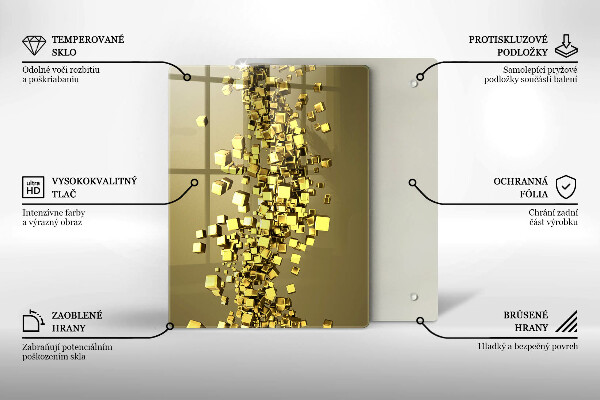 Cutting board 3D shapes abstraction