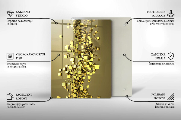 Cutting board 3D shapes abstraction