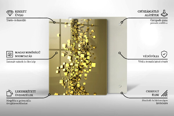 Cutting board 3D shapes abstraction