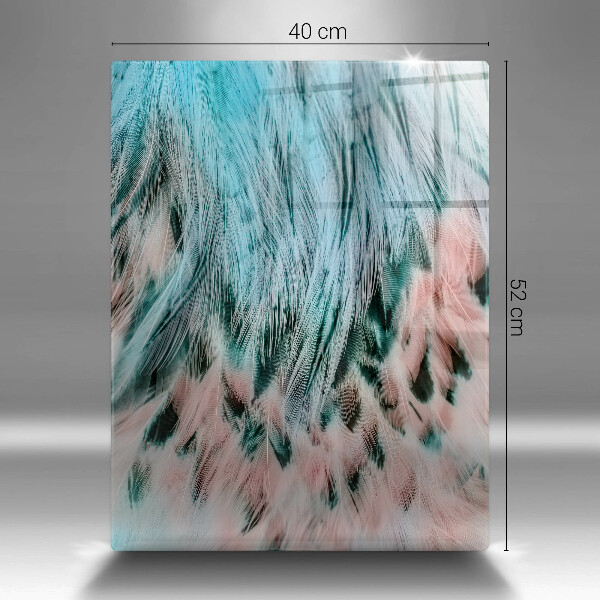 Cutting board Boho bird feathers