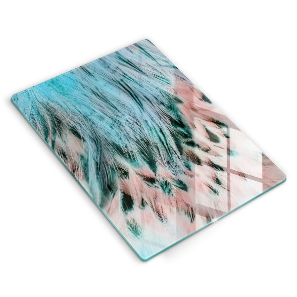Cutting board Boho bird feathers