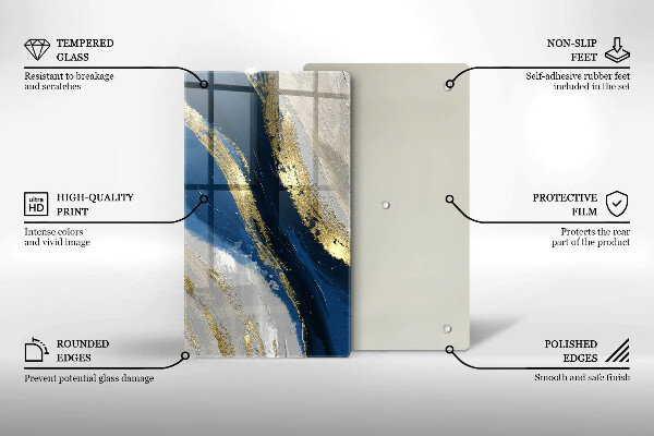 Worktop saver Texture with gold