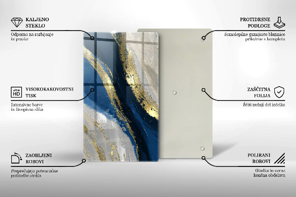 Worktop saver Texture with gold