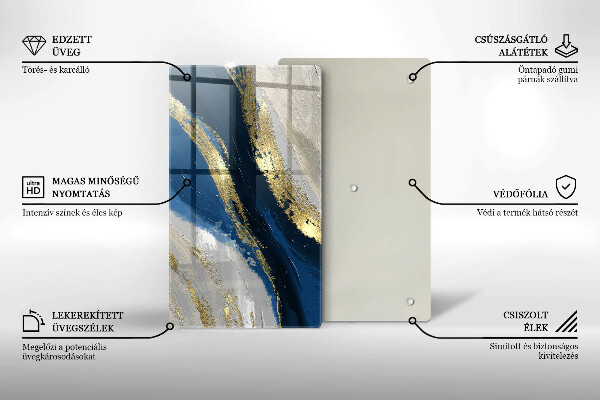 Worktop saver Texture with gold