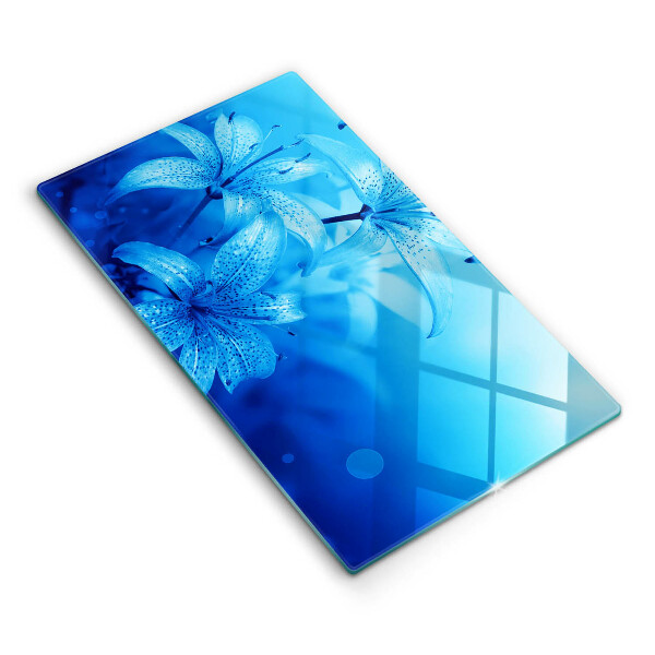 Worktop saver Blue flowers