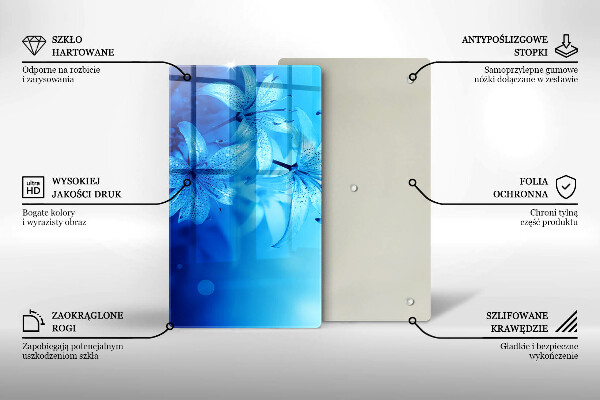 Worktop saver Blue flowers