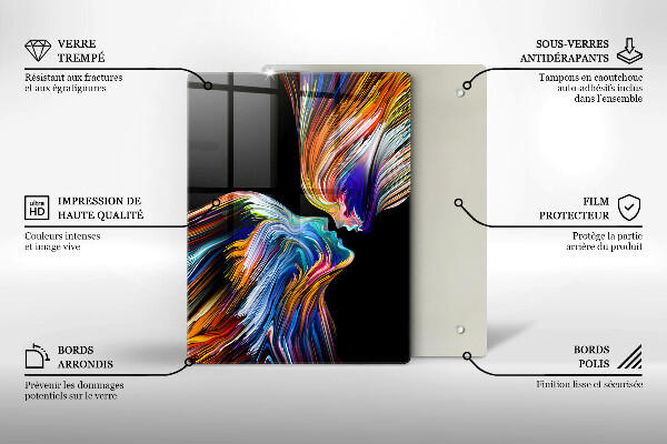 Worktop saver Blue flowers